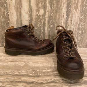90s vintage made in England dr martens brown boots
